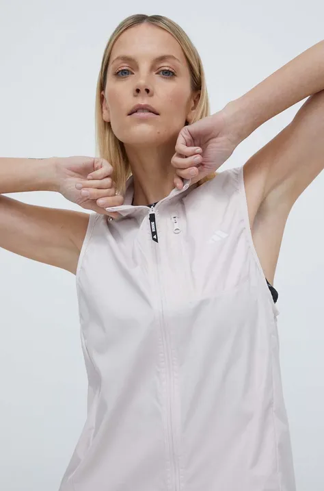 Sportovní vesta adidas Performance Own the Run růžová barva, IN1575