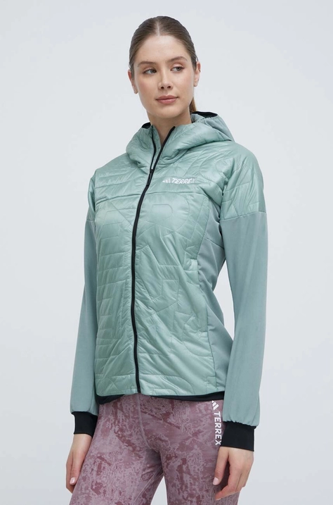 adidas TERREX geaca sport Xperior Varilite Hybrid PrimaLoft culoarea verde, IP1469