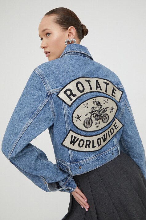 Rotate geacă din denim femei, de tranziție