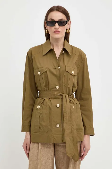 Куртка Marella жіноча колір зелений перехідна 2413191034200
