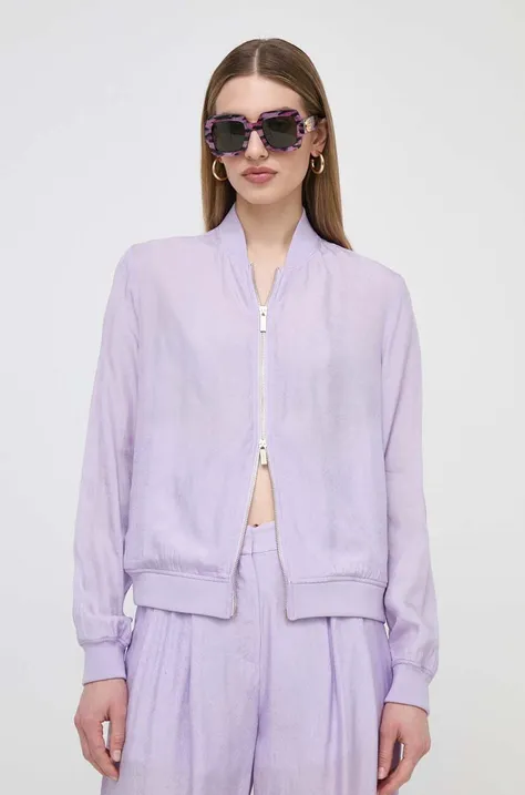 Кофта Armani Exchange женская цвет фиолетовый однотонная