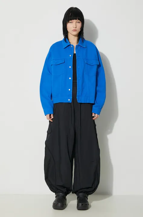 adidas Originals denim jacket x Ksenia Schnaider women's blue color