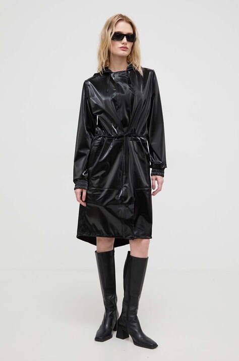 Куртка Rains 18550 Jackets женская цвет чёрный переходная