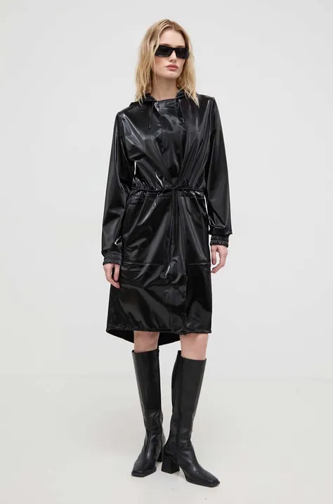 Rains kurtka 18550 Jackets damska kolor czarny przejściowa