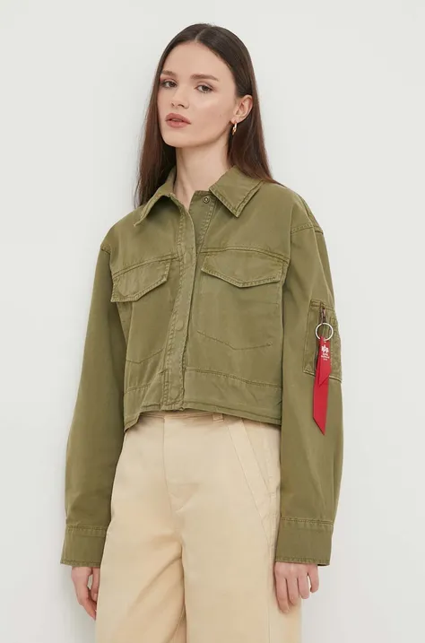 Alpha Industries giacca in cotone colore verde