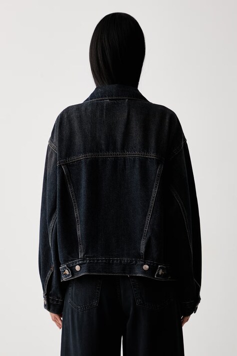 Levi's kurtka oversize damska jeansowa 90S TRUCKER granatowa A1743