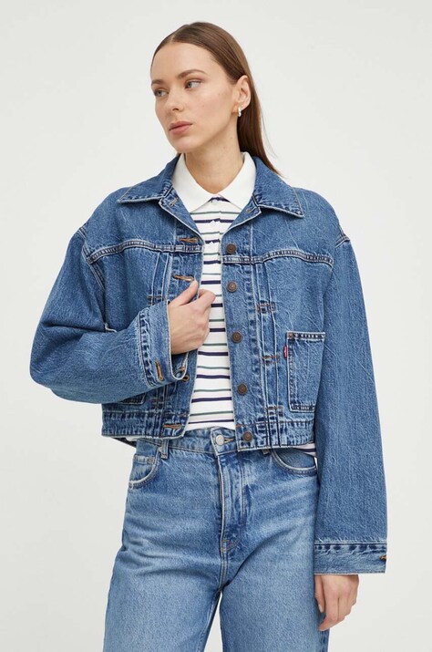 Levi's geacă din denim femei, de tranziție