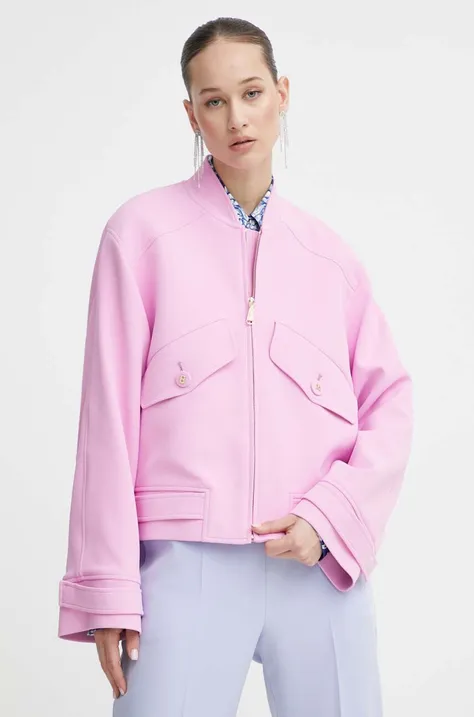 Μπουφάν Blugirl Blumarine χρώμα: ροζ, RA4124.T3191