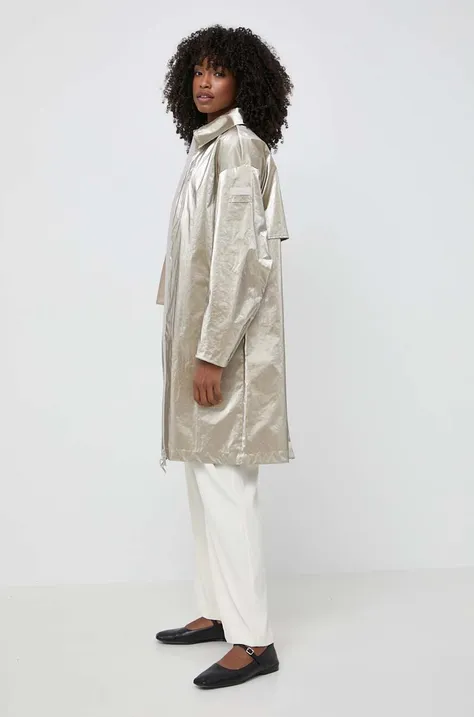 Куртка Max Mara Leisure жіноча колір бежевий перехідна oversize