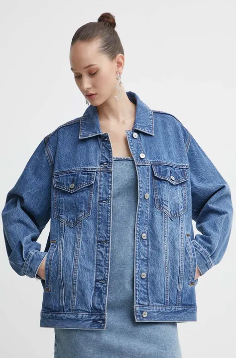 Jeans jakna Abercrombie & Fitch ženska