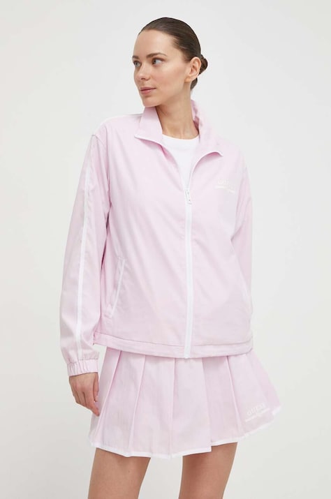 Guess giacca ARLETH donna colore rosa  V4GL01 WG2Q0