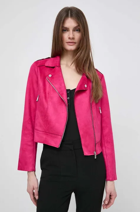 Куртка Morgan жіноча колір рожевий перехідна