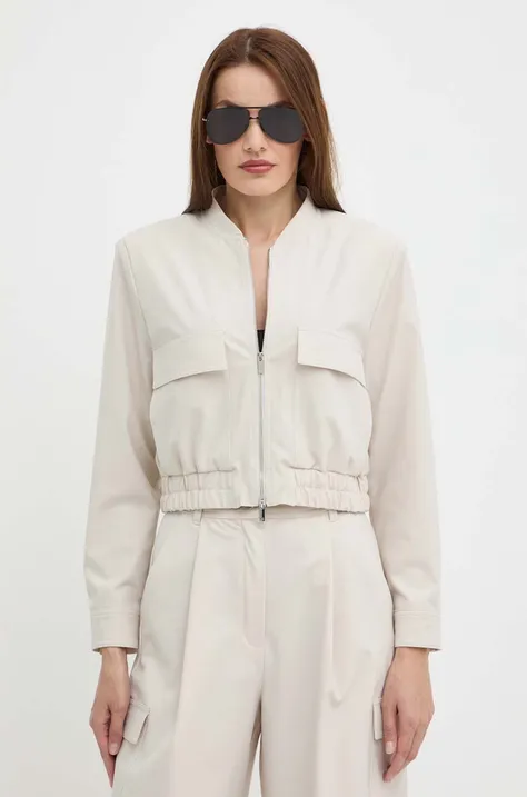 Куртка Marella жіноча колір бежевий перехідна 2413041025200