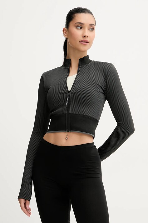 Calvin Klein Performance hanorac de antrenament culoarea negru, neted, 00GWS4J406