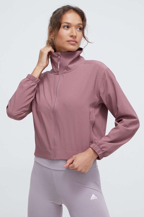 Calvin Klein Performance windbreaker culoarea roz, de tranzitie
