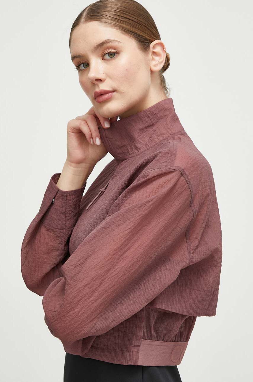 Trninkov bunda Calvin Klein Performance rov barva, pechodn