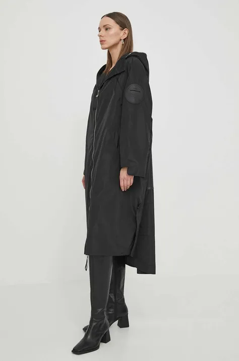MMC STUDIO rövid kabát női, fekete, átmeneti