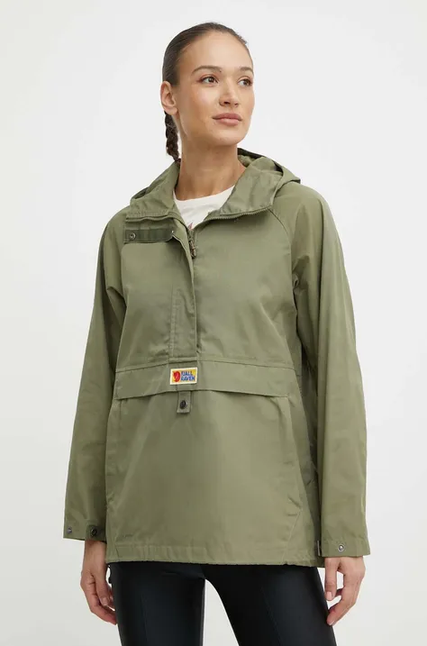 Bunda Fjallraven Vardag Anorak dámska, zelená farba, prechodná, F87009