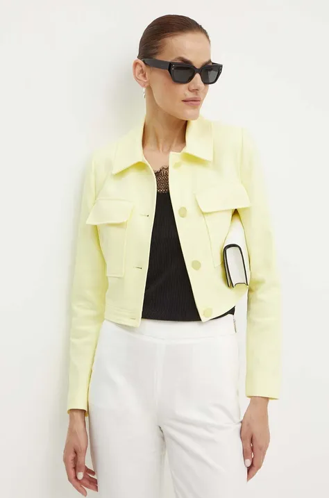 Куртка Morgan VDING.F жіноча колір жовтий перехідна VDING.F