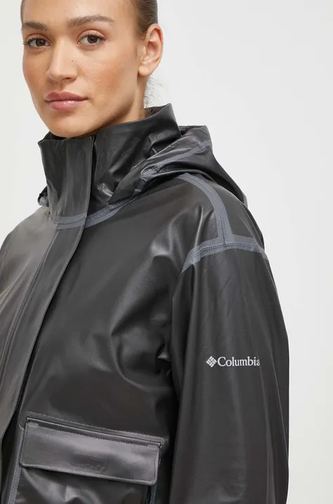 Nepromokavá bunda Columbia OutDry Extreme Boundless dámská, šedá barva, 2071411