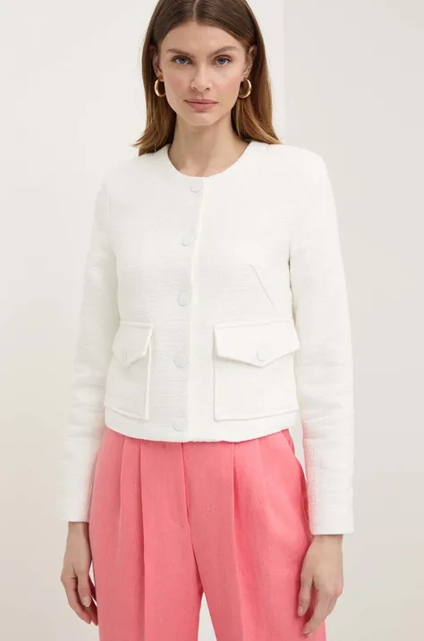 Піджак Morgan VIDOLA жіночий колір білий однобортний однотонний VIDOLA