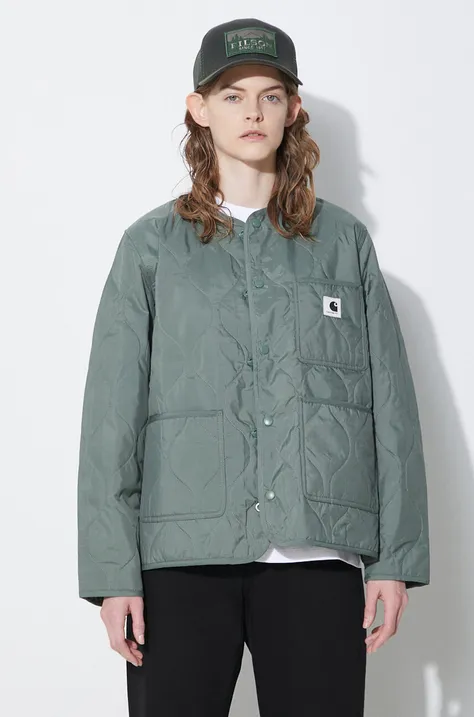 Куртка Carhartt WIP Skyler Liner жіноча колір зелений перехідна oversize I031602.1YFXX
