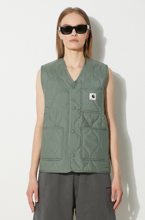 Carhartt WIP vest Skyler Vest women’s green color I032991.1YFXX