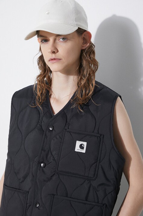 Vesta Carhartt WIP Skyler Vest černá barva, I032991.89XX