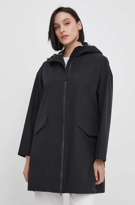 Geox rövid kabát W4521Q-T3074 W GENDRY női, fekete, átmeneti