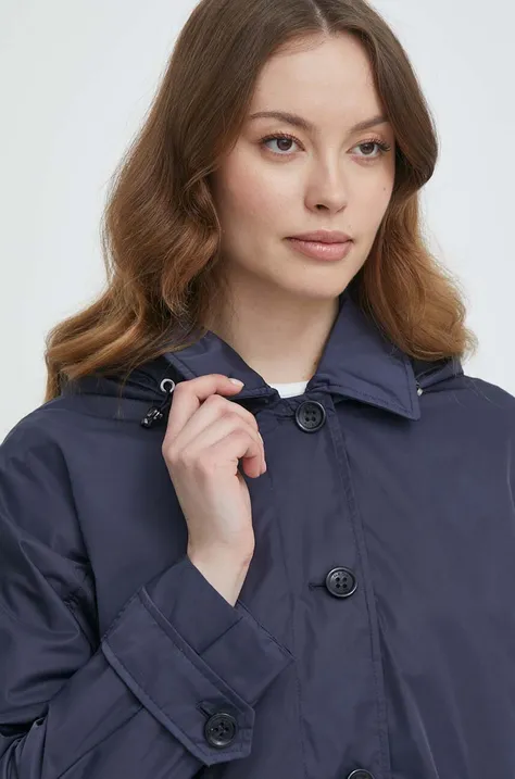 Geox rövid kabát W4521T-T2600 W ANYWECO női, sötétkék, átmeneti