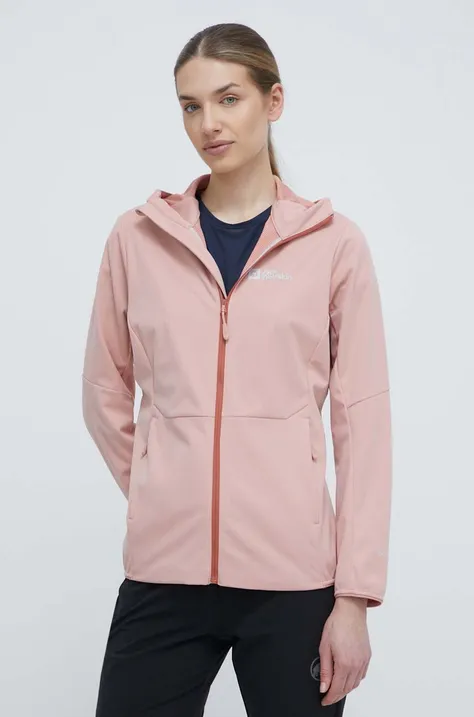 Куртка outdoor Jack Wolfskin Feldberg Hoody колір рожевий 1306863