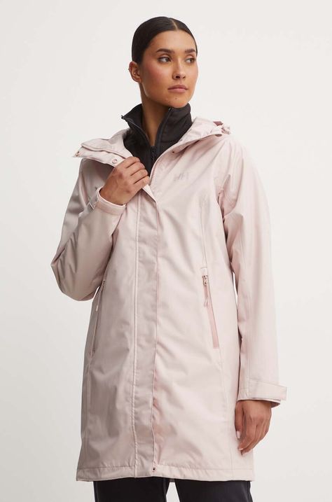 Μπουφάν Helly Hansen χρώμα: ροζ, 54075