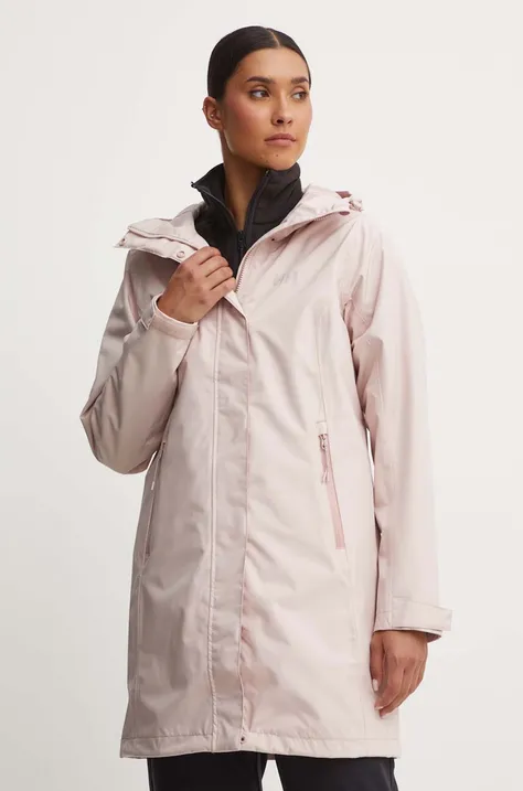 Куртка Helly Hansen жіноча колір рожевий перехідна 54075