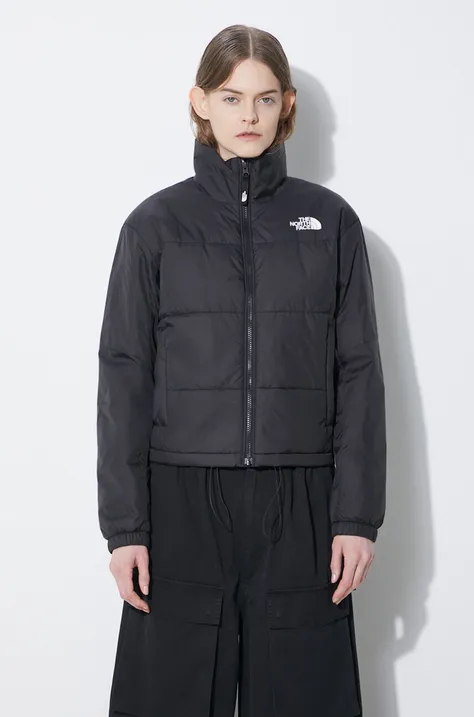 Куртка The North Face W Gosei Puffer жіноча колір чорний перехідна oversize NF0A879XJK31