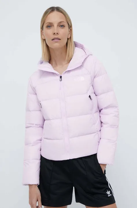 Пуховая куртка The North Face женская цвет фиолетовый зимняя NF0A3Y4RPMI1
