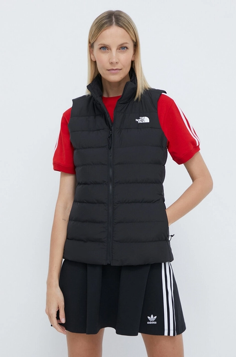 Vesta The North Face dámsky, čierna farba, prechodný, NF0A84JPJK31