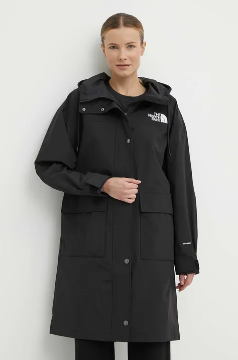 Куртка The North Face жіноча колір чорний перехідна NF0A853LJK31