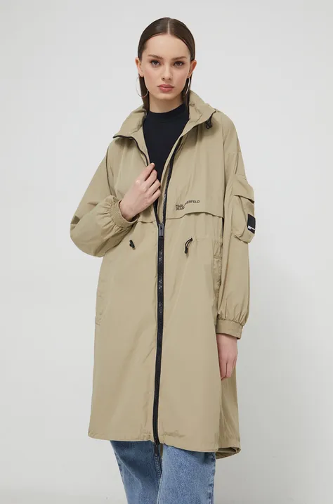 Куртка Karl Lagerfeld Jeans женская цвет бежевый переходная