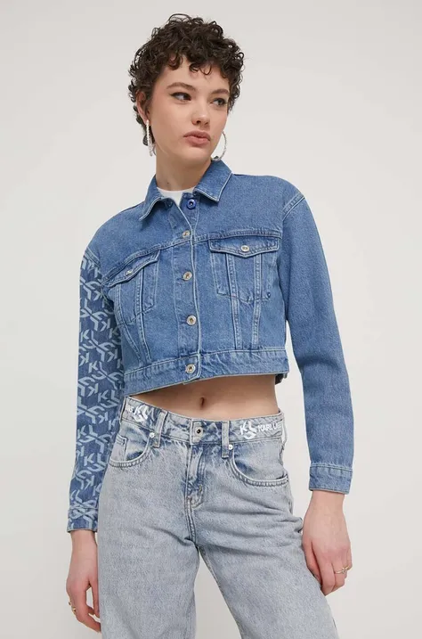 Traper jakna Karl Lagerfeld Jeans za žene, za prijelazno razdoblje