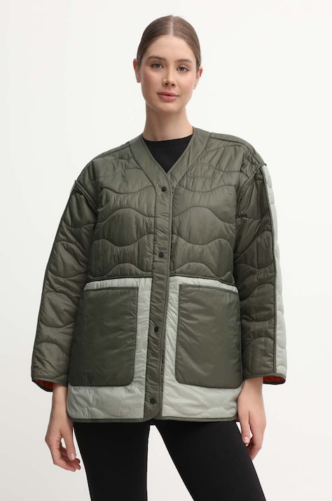 Двусторонняя куртка Peak Performance Quilted женская цвет оранжевый переходная oversize