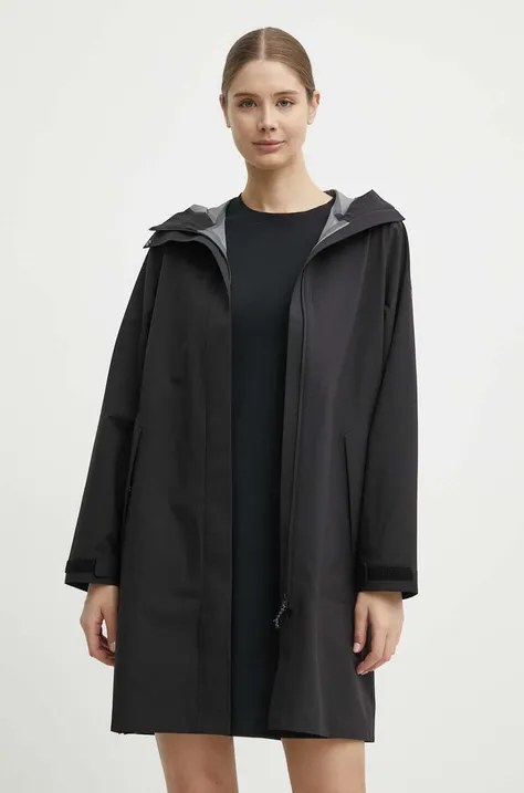 Kišna jakna Peak Performance Cloudburst za žene, boja: crna, za prijelazno razdoblje