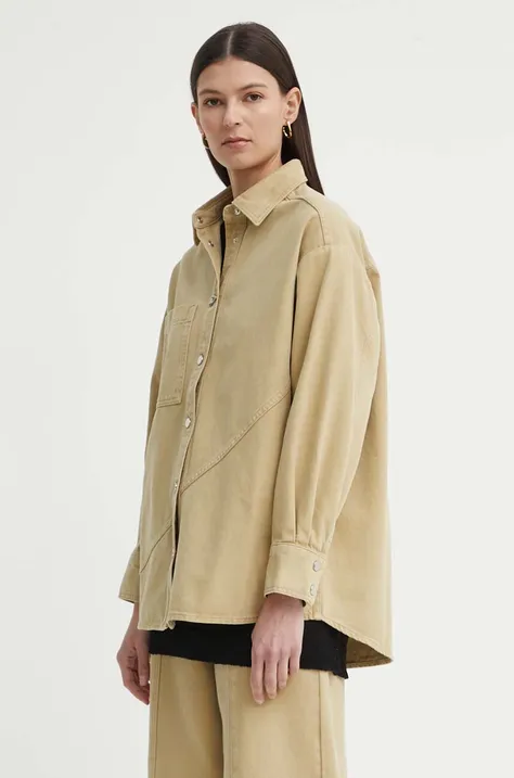 Traper jakna AERON ANITA za žene, boja: zelena, za prijelazno razdoblje, oversize, AW24RSSH152451