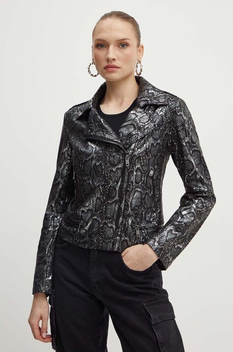 Guess geaca femei, culoarea negru, de tranzitie, W4RL32 WFZU0