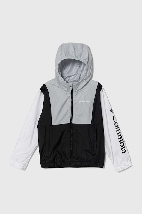 Παιδικό μπουφάν Columbia Lily Basin Jacket χρώμα: γκρι