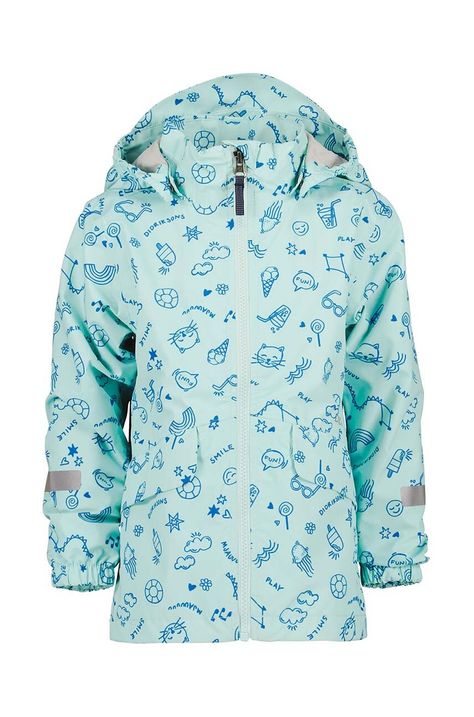 Didriksons impermeabile bambino/a NORMA KIDS PR JKT 3 colore turchese