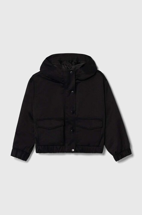 Детско яке Abercrombie & Fitch в черно