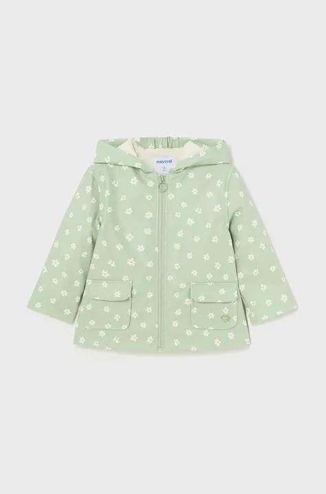 Otroška vodoodporna jakna Mayoral zelena barva