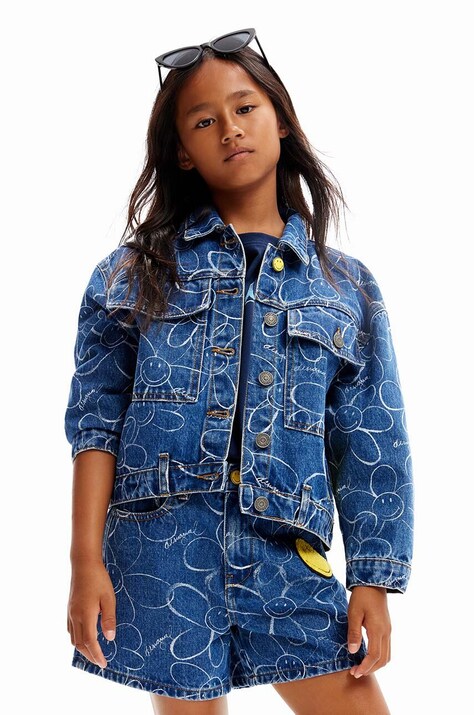Desigual geacă din denim pentru copii