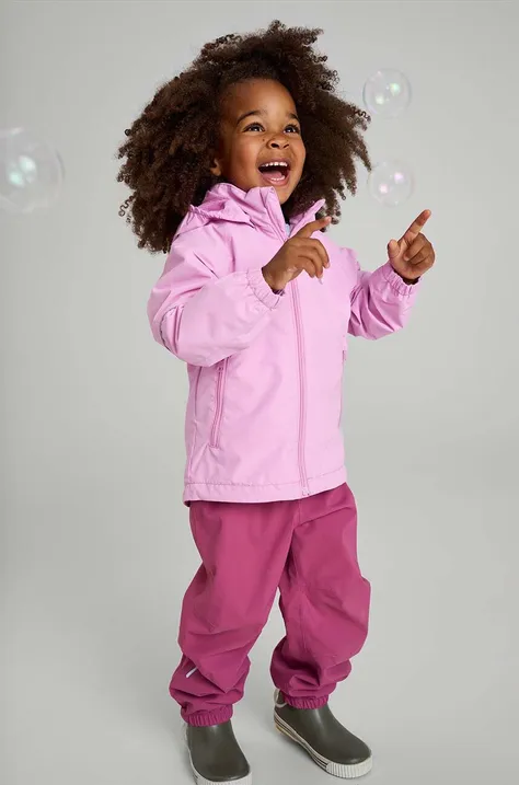 Αδιάβροχο παιδικό μπουφάν Reima Kallahti χρώμα: ροζ