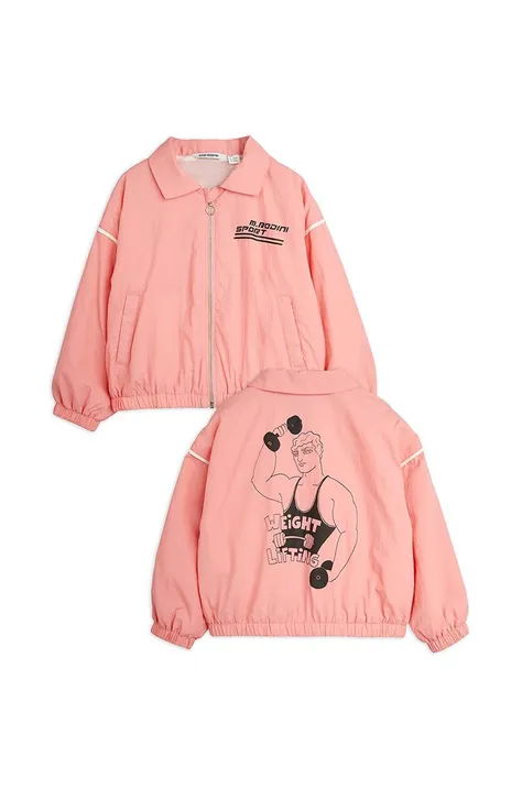 Otroška bomber jakna Mini Rodini roza barva